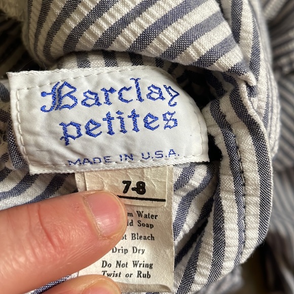 Vintage lightweight snap button jacket by Barclay Petites. Made in USA - Picture 5 of 6